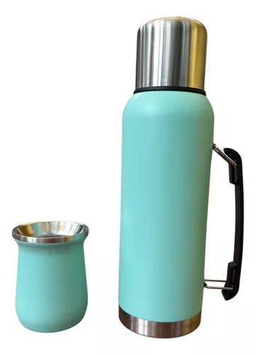 Termo de 1L + 2 Vasos + Mate de 160ml de REGALO