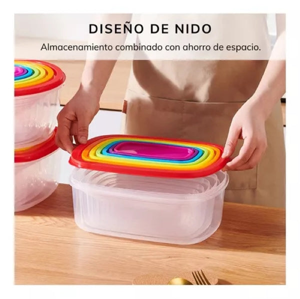 Set De 5 Tapper De Diferentes Tamaños 3,15 L