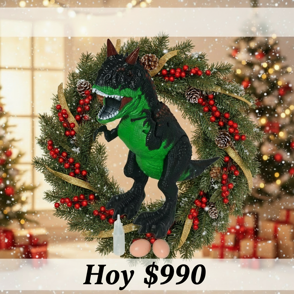 Dinosaurio T-Rex con Movimiento, Humo y Luces