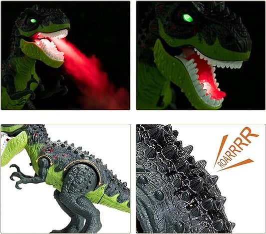 Dinosaurio T-Rex con Movimiento, Humo y Luces