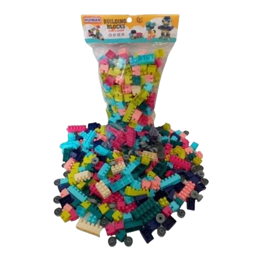 Bolsa 300 Bloques de Construcción Pastel con Stickers