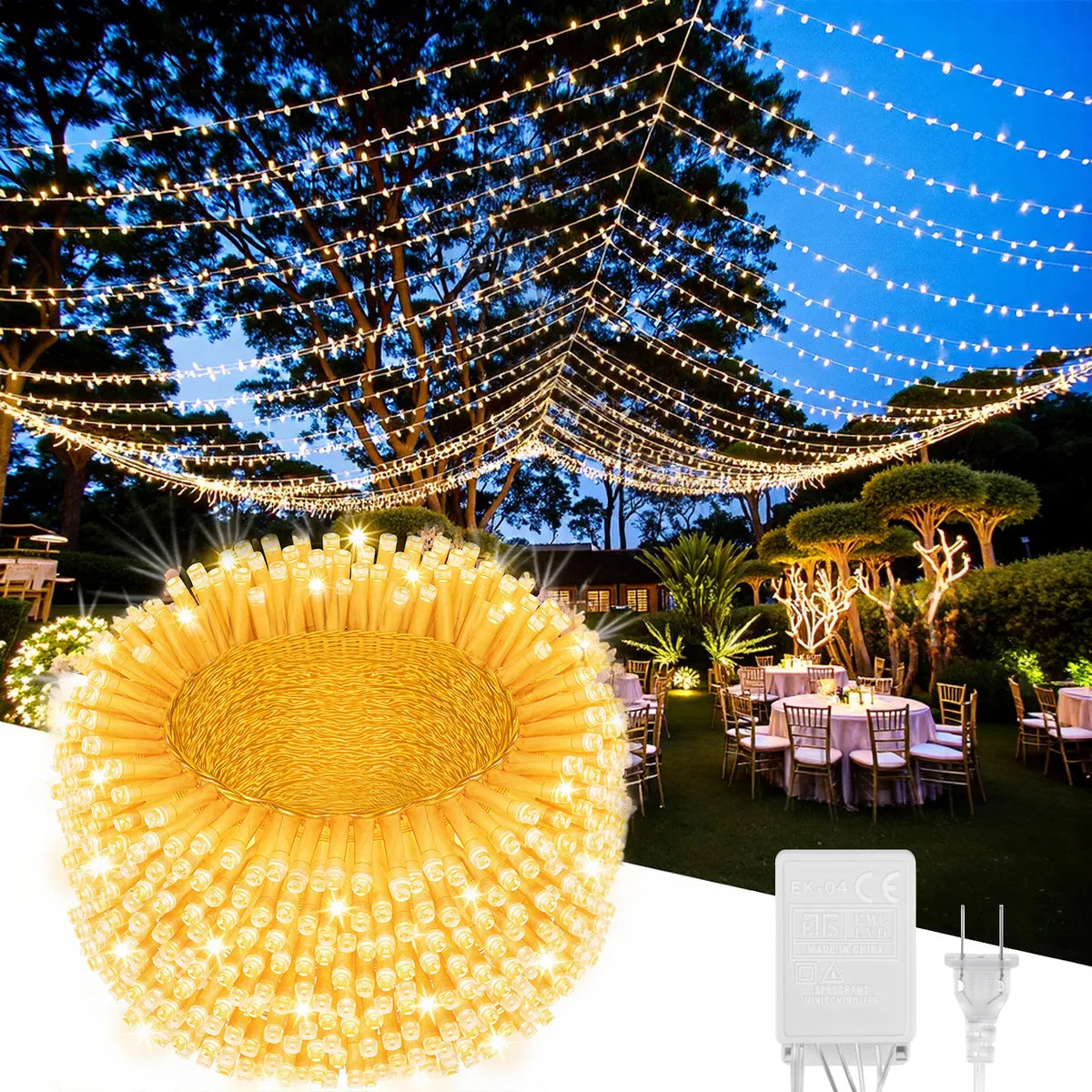 Luces Navidad 50m LED Cálidas