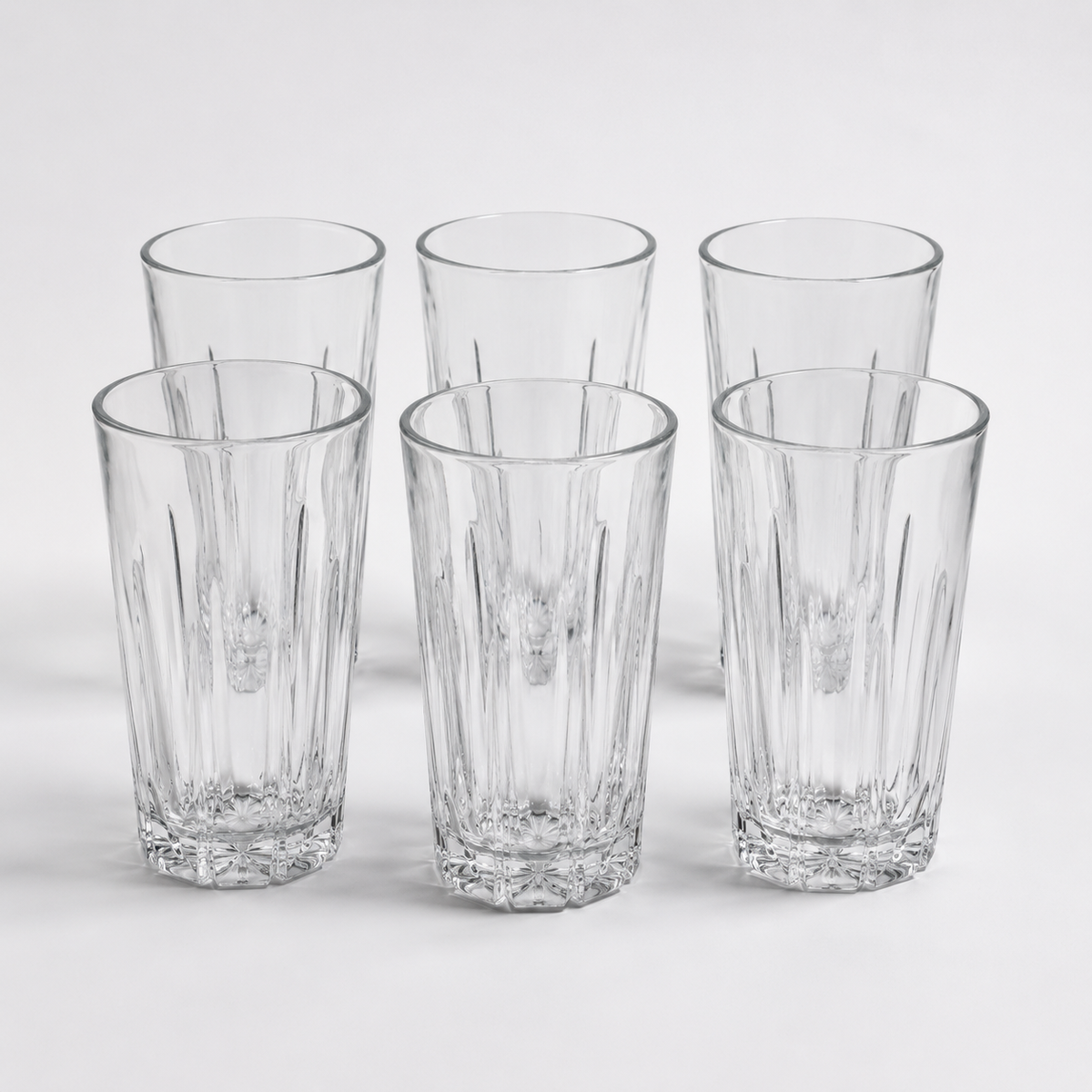 Pack de 6 Vasos de Vidrio Bloom 300ml