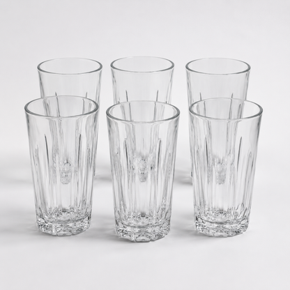 Pack de 6 Vasos de Vidrio Bloom 300ml