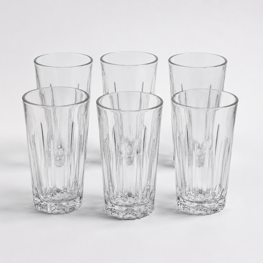 Pack de 6 Vasos de Vidrio Bloom 300ml